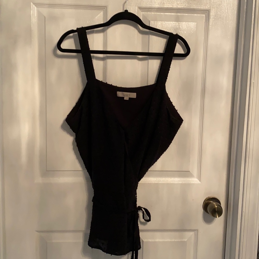 LOFT  Wrap around Sleeveless Blouse
